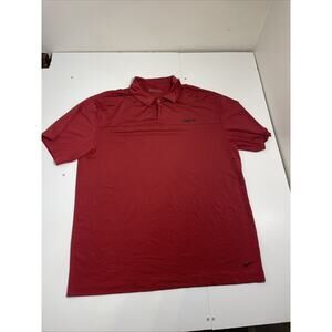 Stanford Cardinal Polo Shirt Mens XL Red Nike Golf Dri-FIT Performance